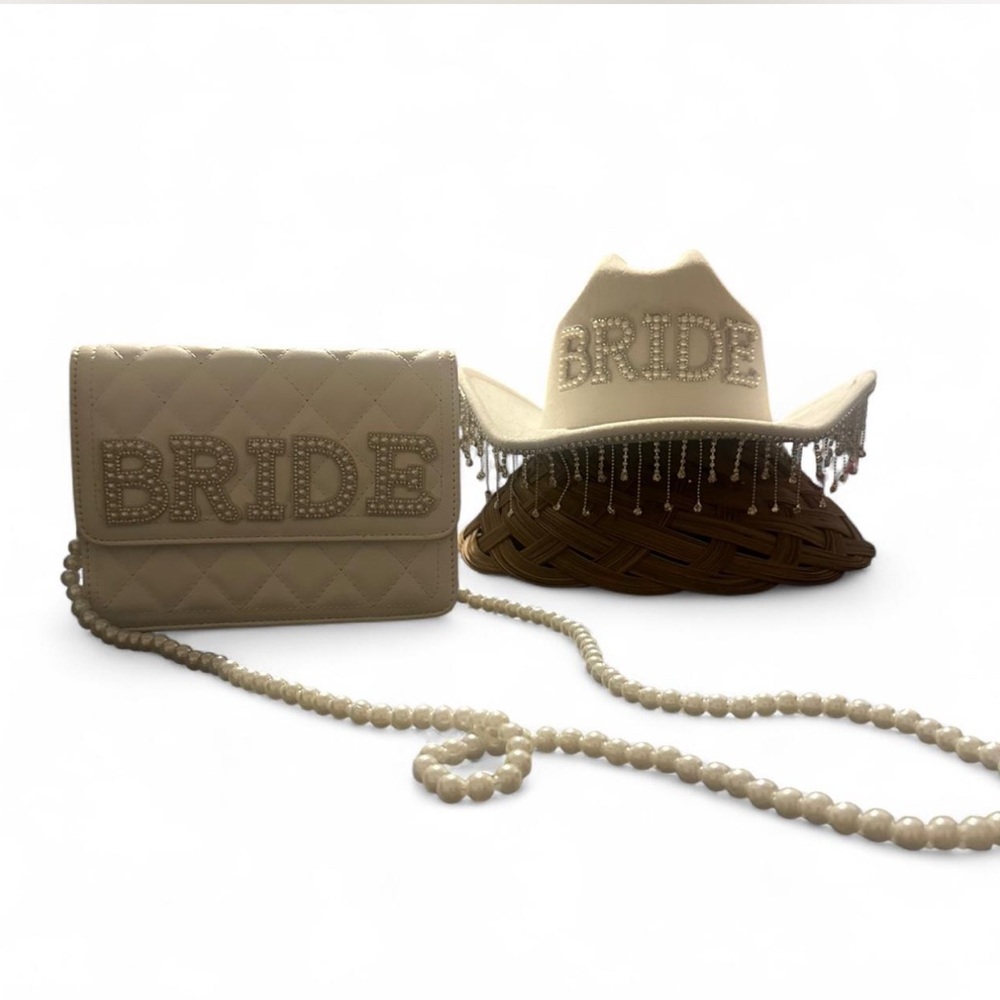 Bride Bachelorette Party Purse and Hat